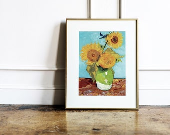 Vincent Van Gogh, The Sunflowers Series, Fine Art Print, Unframed Wall Art