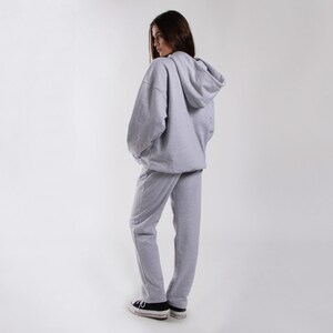 Unisex Midweight Fleece Hoodie | Oversized Vintage Fit Pullover | Made in USA image 8