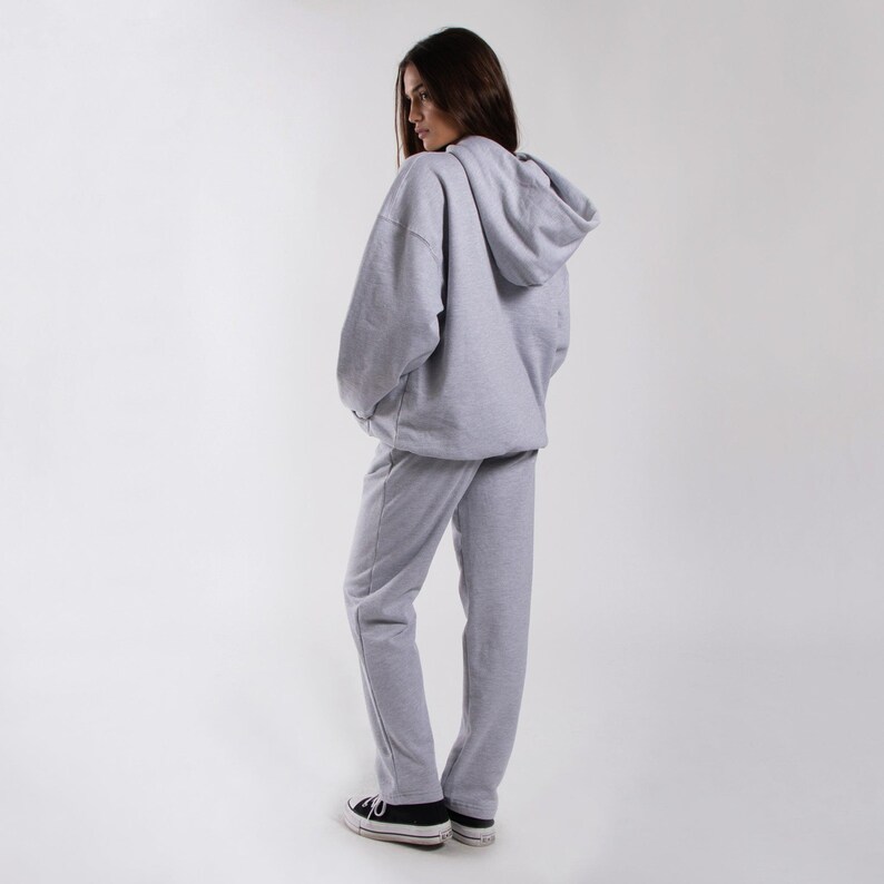 Unisex Midweight Fleece Hoodie | Oversized Vintage Fit Pullover | Made in USA image 8