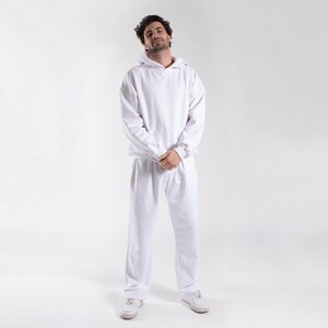 Unisex Midweight Fleece Hoodie | Oversized Vintage Fit Pullover | Made in USA image 10