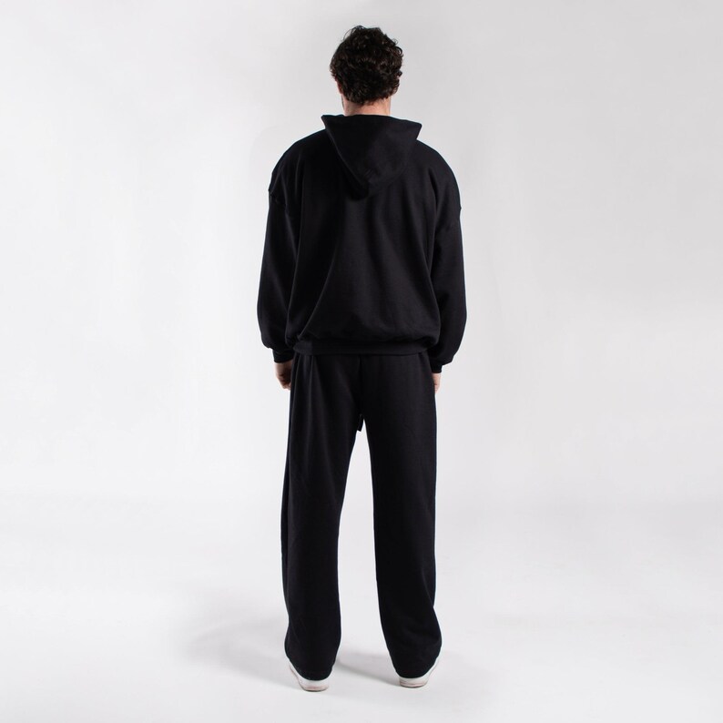 Unisex Midweight Fleece Hoodie | Oversized Vintage Fit Pullover | Made in USA image 4