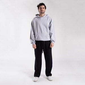 Unisex Midweight Fleece Hoodie | Oversized Vintage Fit Pullover | Made in USA image 7