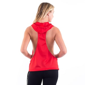 Damen Racerback Hoodie | Dry-Fit-Mesh-Athletik-Oberteil | Hergestellt in den USA Bild 13