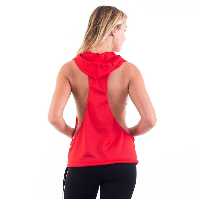 Damen Racerback Hoodie | Dry-Fit-Mesh-Athletik-Oberteil | Hergestellt in den USA Bild 13