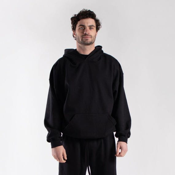 Unisex Midweight Fleece Hoodie | Oversized Vintage Fit Pullover | Made in USA