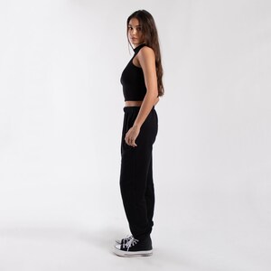 Women's Mock Neck Cropped Muscle Tank | Sleeveless Turtleneck Top | Made in USA image 6
