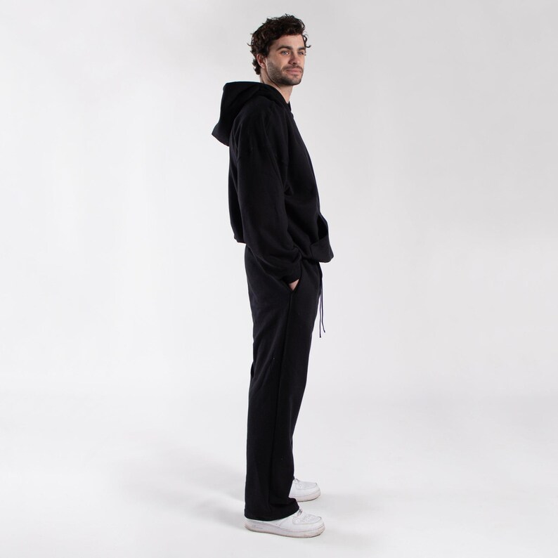 Unisex Midweight Fleece Hoodie | Oversized Vintage Fit Pullover | Made in USA image 3
