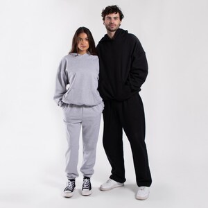 Unisex Midweight Fleece Hoodie | Oversized Vintage Fit Pullover | Made in USA image 13
