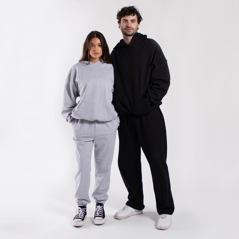 Unisex Midweight Fleece Hoodie | Oversized Vintage Fit Pullover | Made in USA image 13