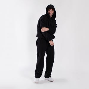 Unisex Midweight Fleece Hoodie | Oversized Vintage Fit Pullover | Made in USA image 5
