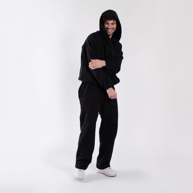 Unisex Midweight Fleece Hoodie | Oversized Vintage Fit Pullover | Made in USA image 5