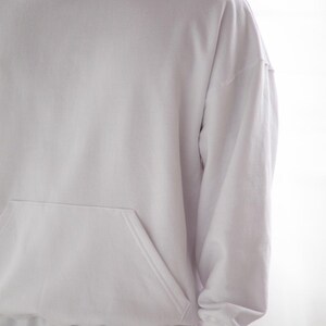 Unisex Midweight Fleece Hoodie | Oversized Vintage Fit Pullover | Made in USA image 14