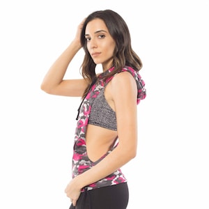 Damen Racerback Hoodie | Dry-Fit-Mesh-Athletik-Oberteil | Hergestellt in den USA Bild 18