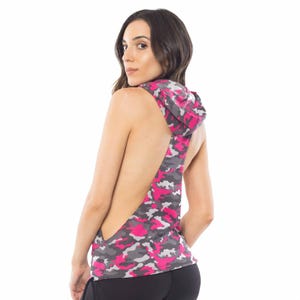 Damen Racerback Hoodie | Dry-Fit-Mesh-Athletik-Oberteil | Hergestellt in den USA Bild 19