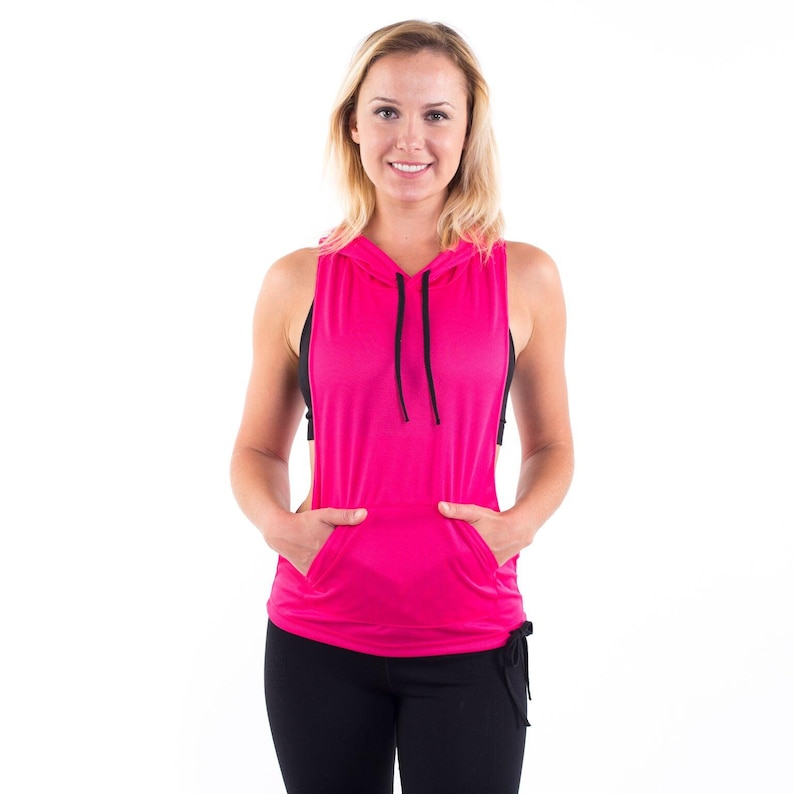 Damen Racerback Hoodie | Dry-Fit-Mesh-Athletik-Oberteil | Hergestellt in den USA Bild 7