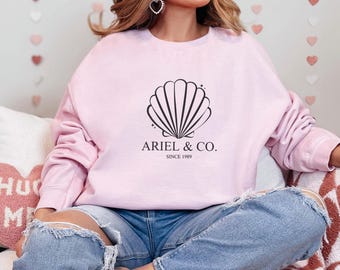 Disney Little Mermaid Sweatshirt, Princess Ariel Sweatshirt,Disney Girls Trip Hoodie, Retro Disneyland Crewneck