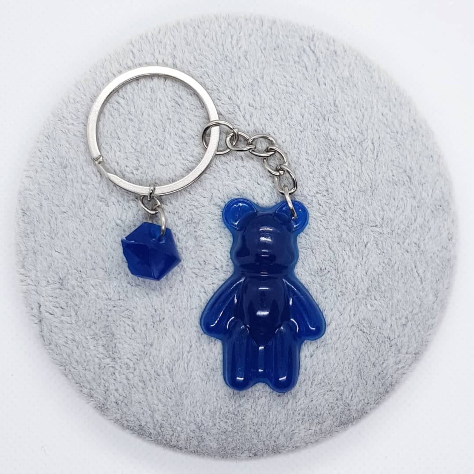 Handmade Personalised Teddy Bear Keychain Keyring Etsy
