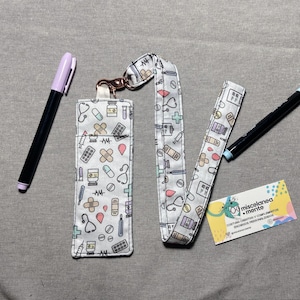 Landyard, pen holder, school, gift for doctors, nurses, vets, teachers