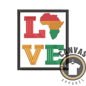 LOVE in Stitches Join the Movement with Our Juneteenth Embroidery Design files, 4 Different sizes