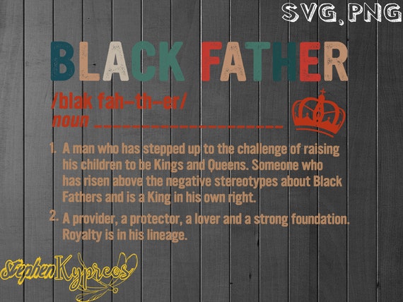 Download Black Father Definition For Fathers Day Svg Fathers Day Svg Etsy