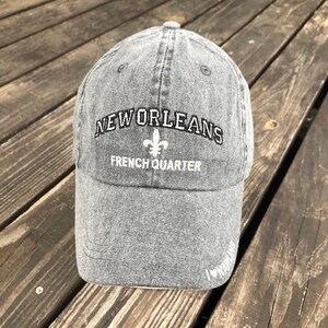 I love New Orleans baseball cap, Classic design, French Quarter, Fleur de Lis, Birthplace of Jazz, Christmas Gift, Men&#39;s Apparel