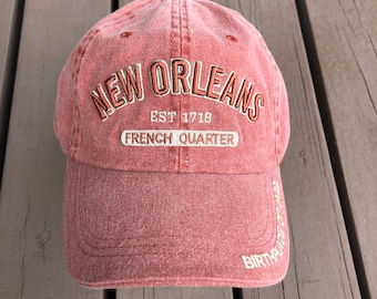 Washed Rust New Orleans Baseball Cap