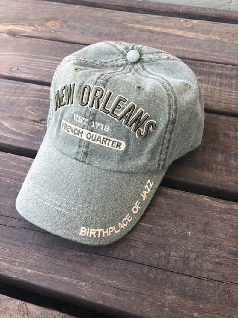 New Orleans Baseball Cap,father's Day Gift, French Quarter, Birthplace