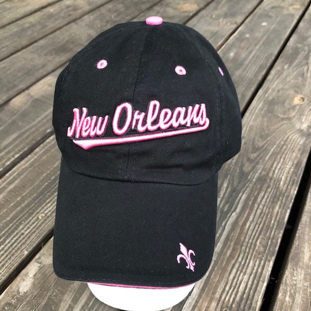 New Orleans Baseball Cap Black \u0026 Pink 