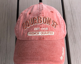 Washed Rust Bourbon St cap