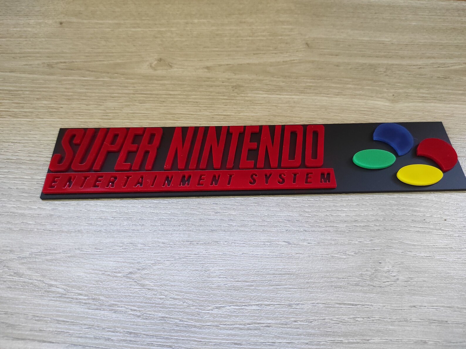 Super Nintendo Logo Wall Art Small Etsy