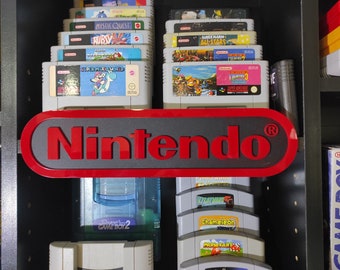 Nintendo Logo Wall Art - Black Small