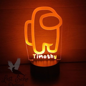 Among Us Sus Personalized Night Light