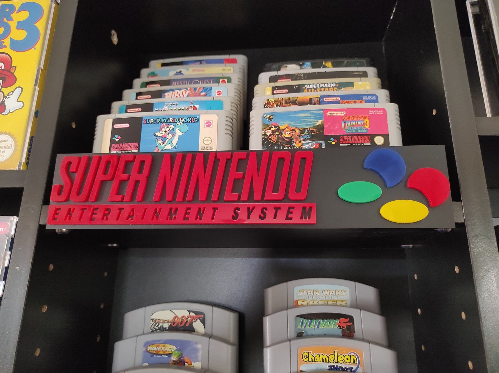 Super Nintendo Logo Wall Art Small Etsy