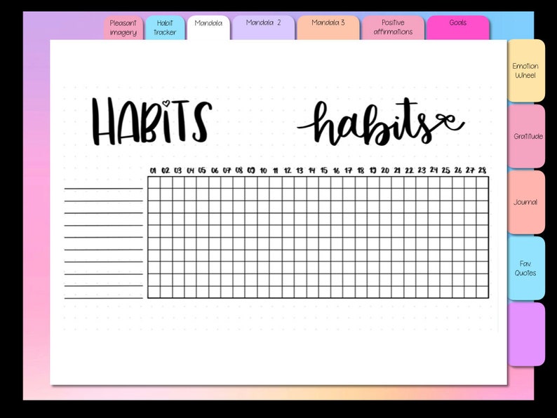 Just breathe relaxation digital notebook 2