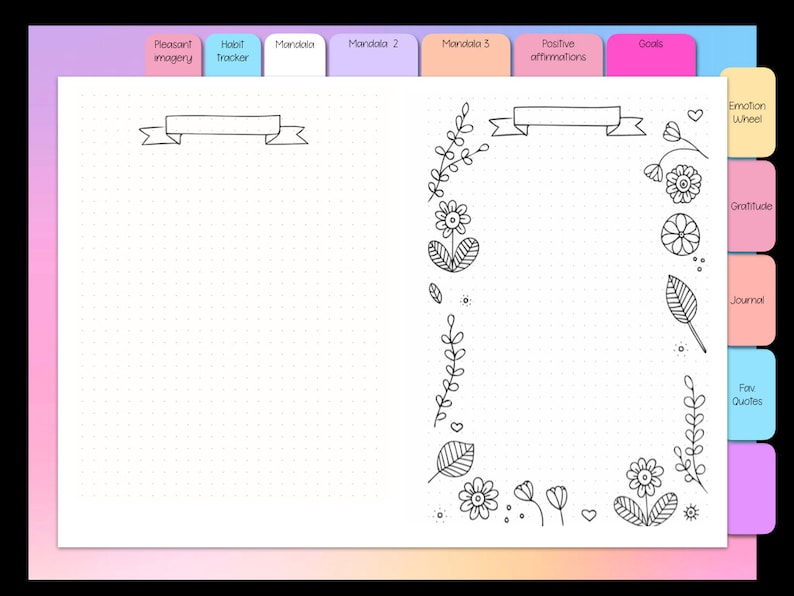 Just breathe relaxation digital notebook 2