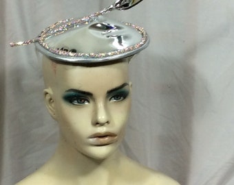 Futuristic Galactic Cocktail Hat, Vogue Fashion, Cosplay