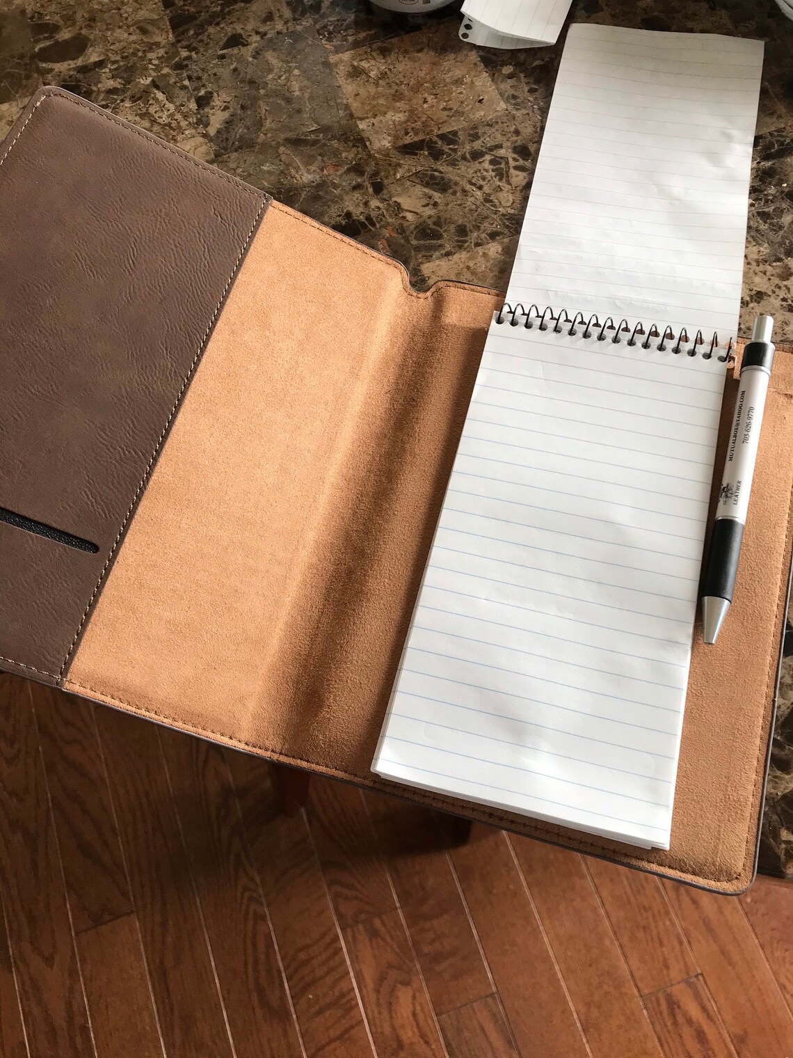 Leather Notepad Cover, 7x9 Etsy