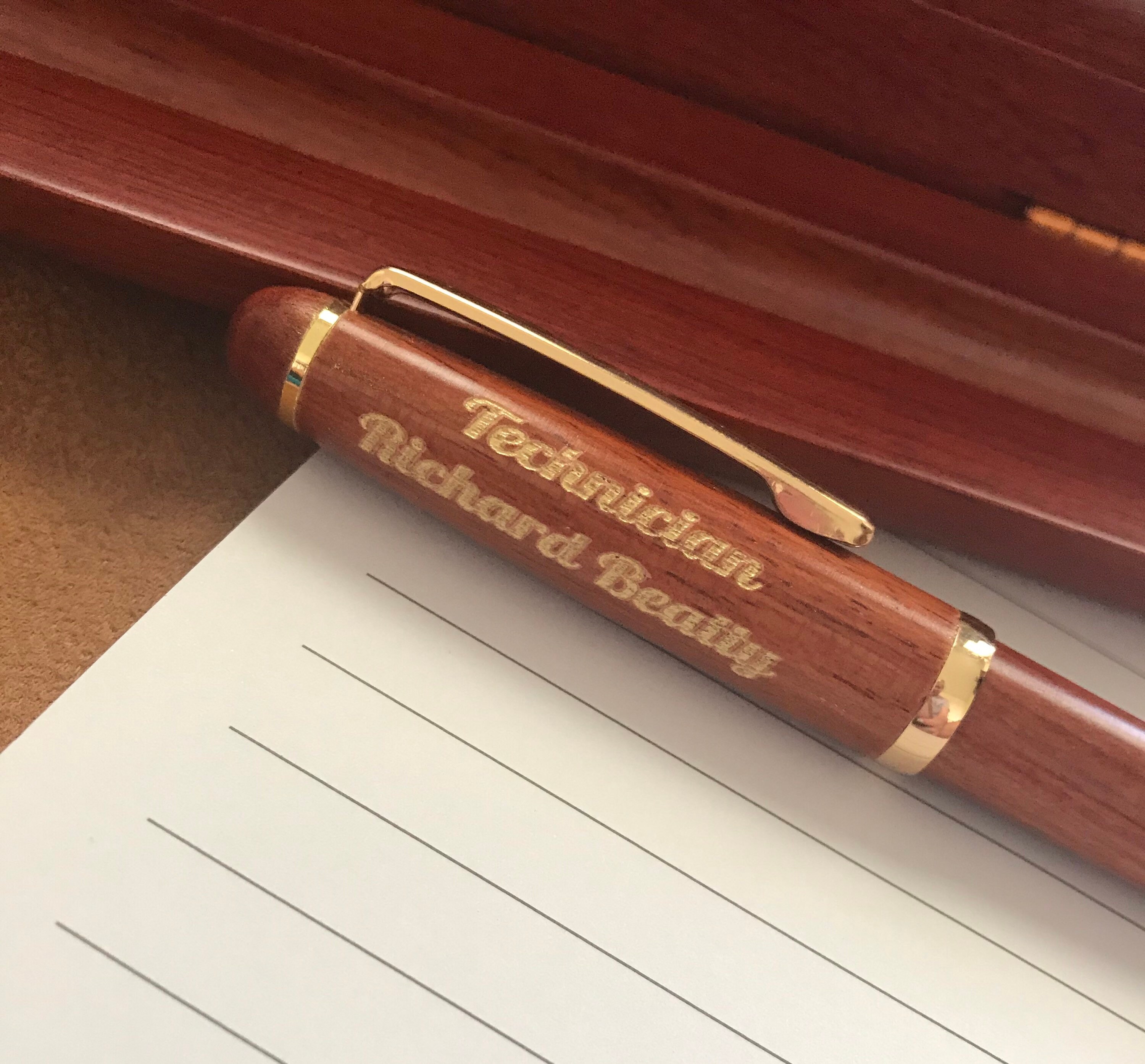 Engraved Ink Pen and Case Etsy