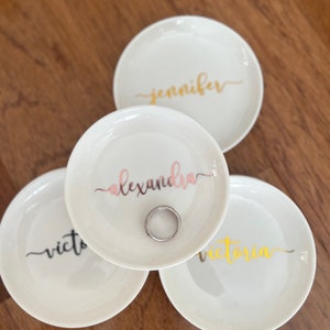 Bridesmaid Gift Ideas Jewelry Dish Personalized Ring Dish Personalized Bridesmaid Gifts for Bridesmaids Maid of Honor Gift Ideas