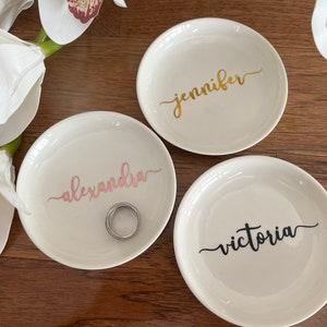 Christmas Gift, Gift for Her, Birthday Gift, Customized Christmas Gift for Women, Jewelry Dish, Personalized Ring Dish, Ring Holder