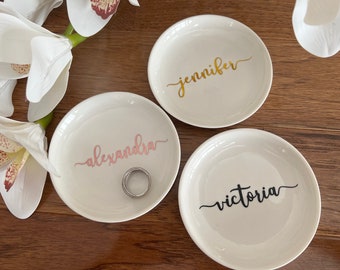 Christmas Gift, Gift for Her, Birthday Gift, Customized Christmas Gift for Women, Jewelry Dish, Personalized Ring Dish, Ring Holder