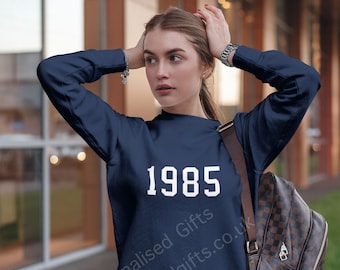 personalised year jumper