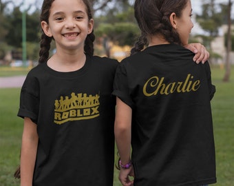 Roblox Girls Shirt Etsy - black roblox shirt girl