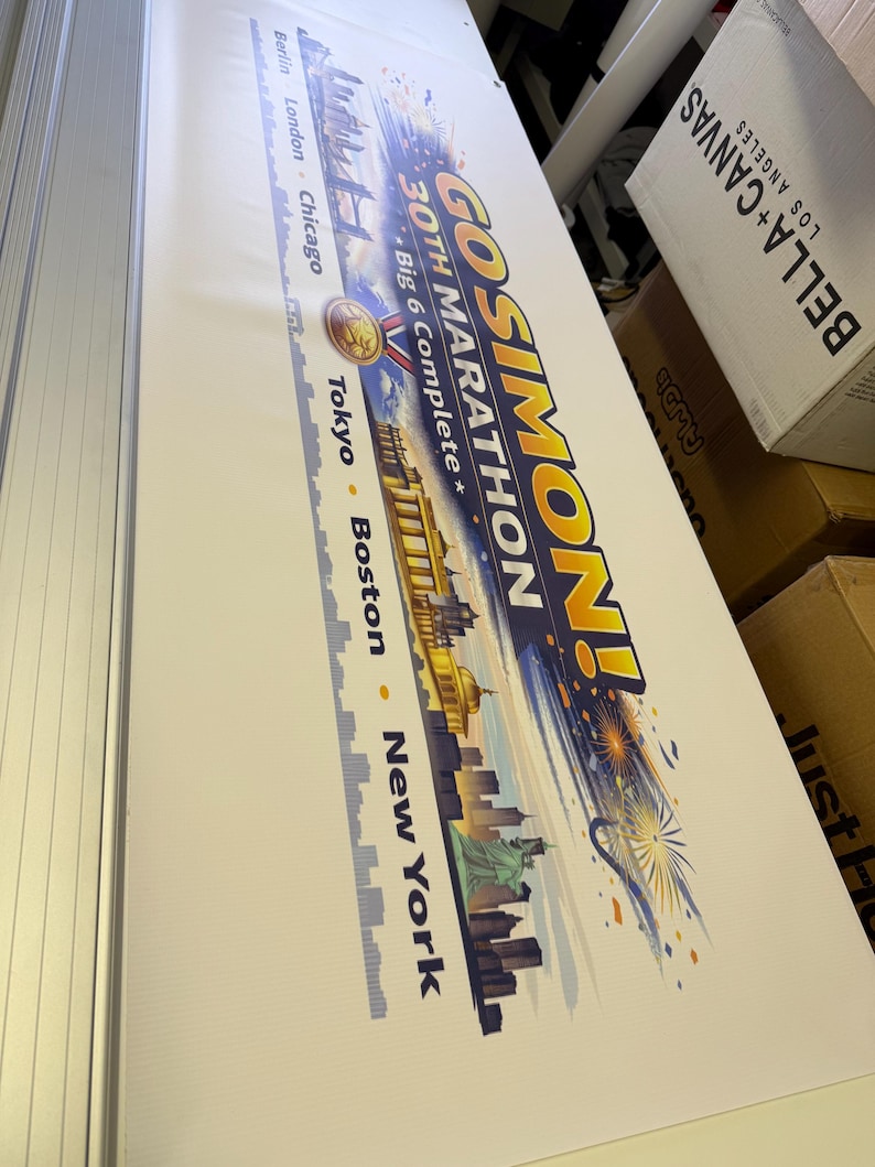 Personalised banner printing, business advertising in any size, birthday weddings or any event, Custom logo banner with pictures & text image 7