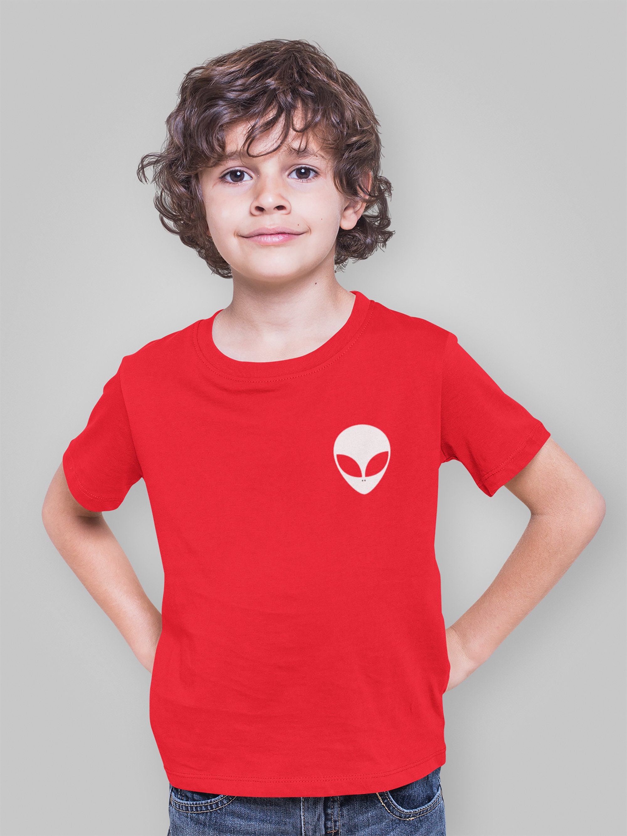 Kids alien t shirt cheap