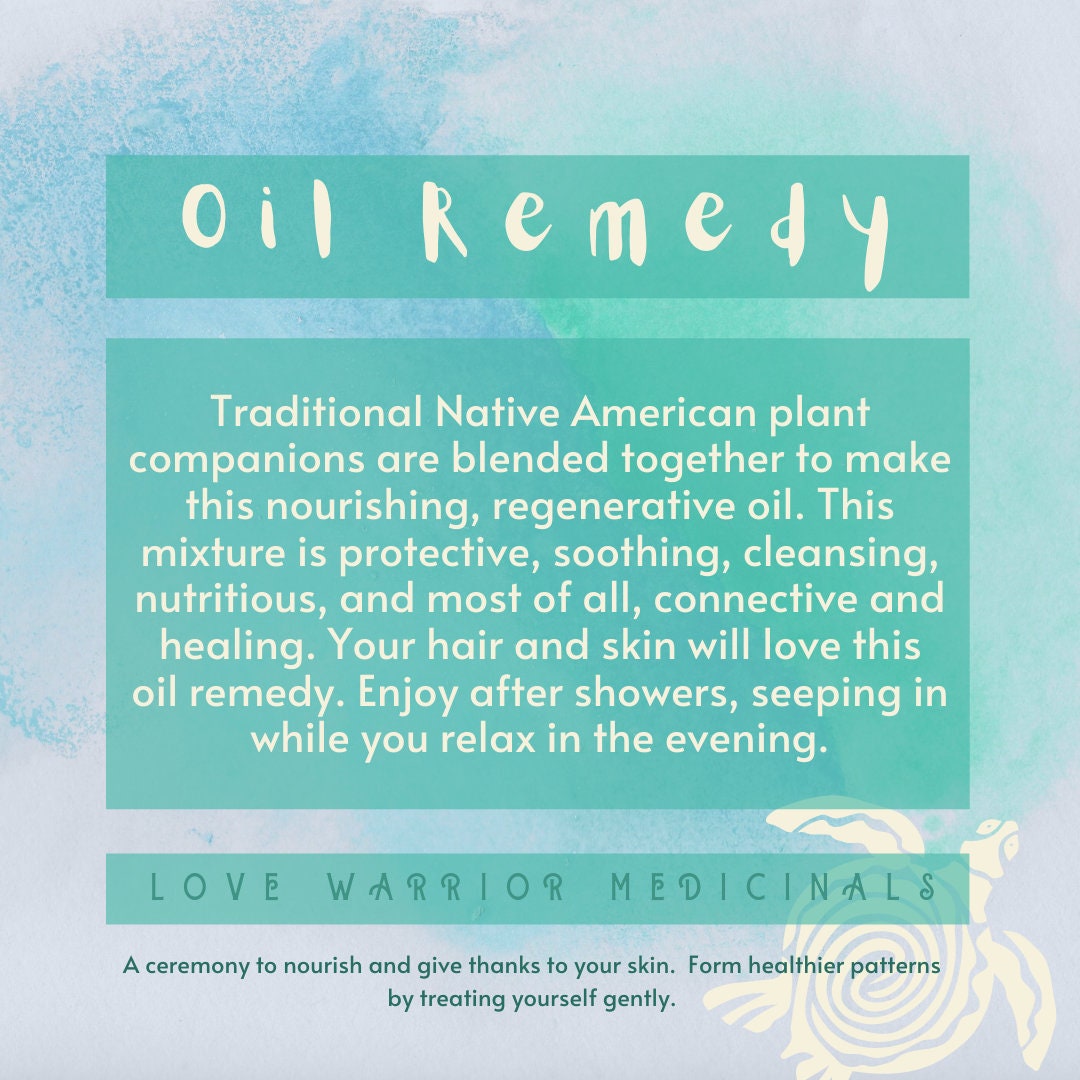 Oil Remedy Hair Hydration Native American Oil Bland Native Etsy