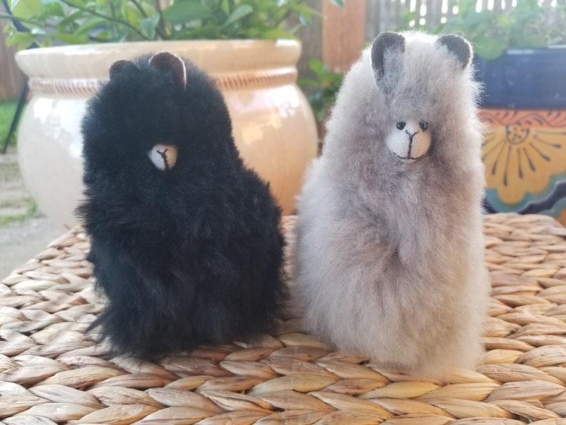 Baby Alpaca fur toy handmade alpaca stuffed animal real | Etsy