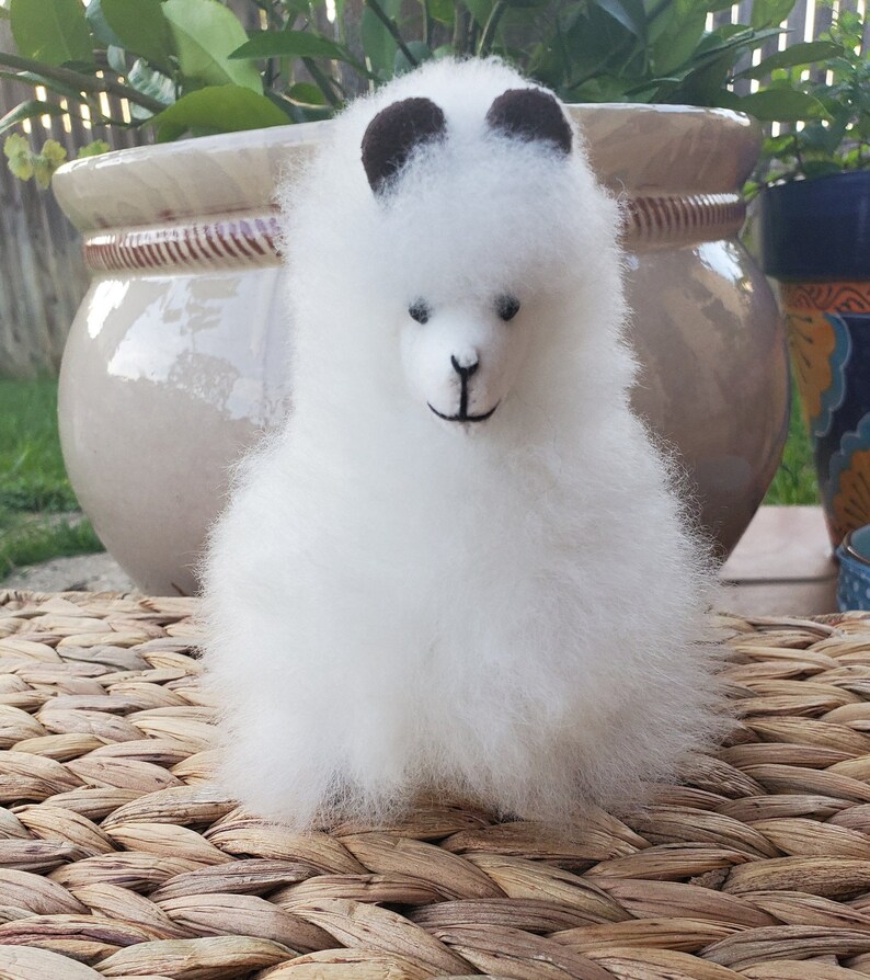 Baby Alpaca fur toy handmade alpaca stuffed animal real | Etsy