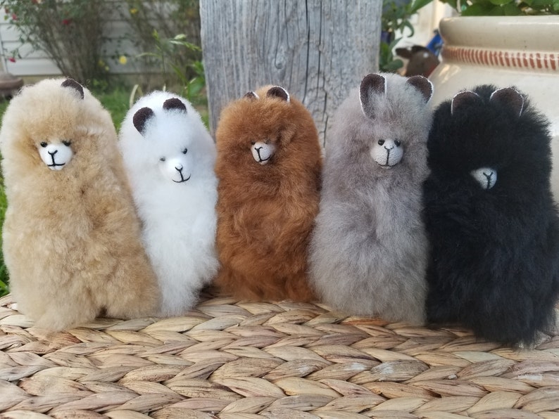 Baby Alpaca fur toy handmade alpaca stuffed animal real | Etsy
