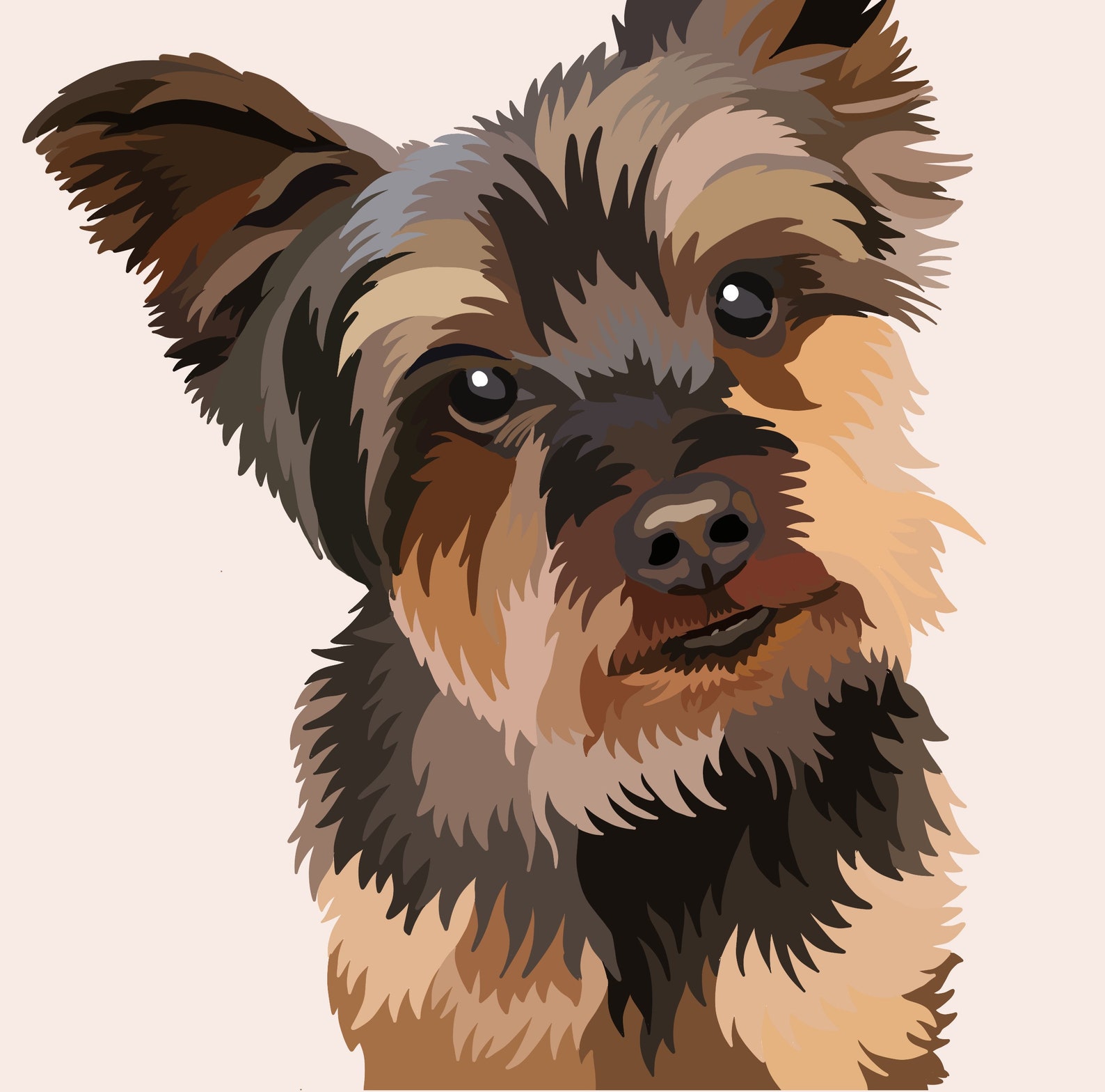 Personalised PET PRINT Animal Custom A3/A4/A5 portrait | Etsy